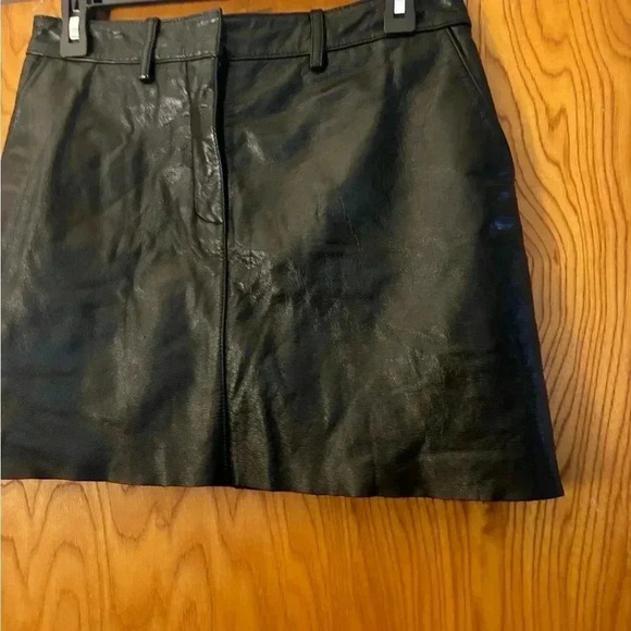 Wilson Leather Maxima Raw Hem Mini Skirt - Picture 8 of 11
